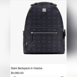 COPYMCM Stark Backpack in Visetos Excellent Condition-Used Once- Free MCM Wallet